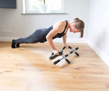 Cargar imagen en el visor de la galería, Barra dominadas y Flexiones múltiples funciones fija para puerta de flexiones múltiples funciones, barra push-up
