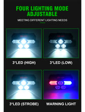 Cargar imagen en el visor de la galería, Linterna de cabeze frontal led recargables ajustable 4 modos 320LM IP20 para campo, camping al aire libre, escalada de montaña y minería y reparación de automóviles
