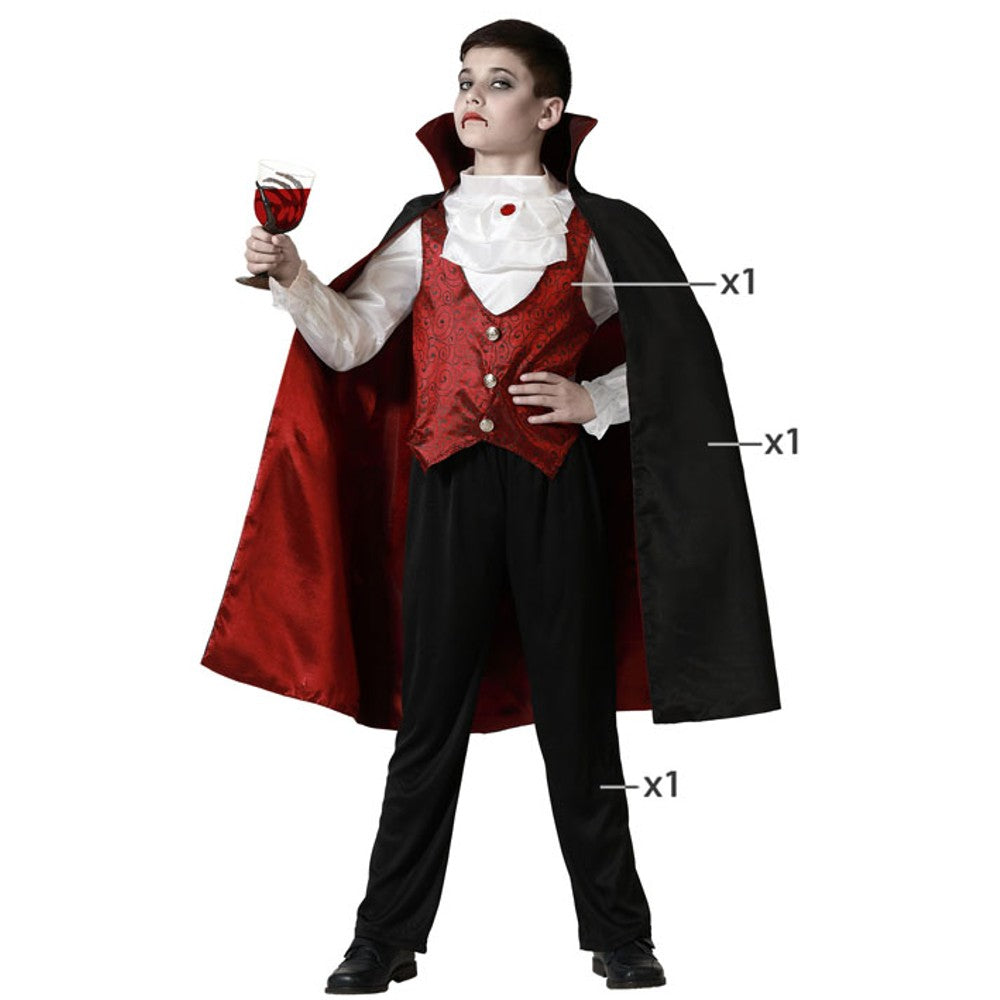 Maxia Fiesta Disfraz Vampiro Niño Infantil para Halloween Carnaval Fiesta Teatro