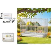 Cargar imagen en el visor de la galería, Jaula para Pájaros con Bandeja Extraíble y Percha de Madera – 3 Tamaños Disponibles
