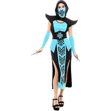 Cargar imagen en el visor de la galería, Disfraz Ninja Kombat Mujer Adulto para Carnaval Fiesta Teatro

