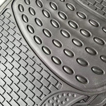Cargar imagen en el visor de la galería, Alfombras de Goma Recortable Universal Negra Para Coche Automóvil Juego de 4 pcs Resitente al Uso Antideslizante
