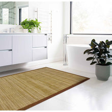 Cargar imagen en el visor de la galería, Alfombra De Bambú Antideslizante y Resistente Decoración del Hogar - Ideal para Salón, Comedor o Recibidor - Color Natural
