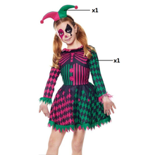 Cargar imagen en el visor de la galería, Disfraz Harlequin Niña Infantil para Fiesta Halloween Carnaval Teatro
