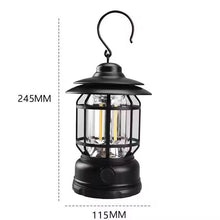 Cargar imagen en el visor de la galería, Lámpara Camping LED, Recargable, Linterna de Camping Solar Portátil con 5 Modos Lluminación, IP44 Impermeables, Para Acampar, Caminar, Pescar, Emergencia [Clase de eficiencia energética E]&quot;
