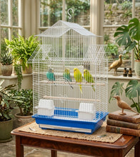 Cargar imagen en el visor de la galería, Jaula para Pájaros con Comederos y Bandeja Extraíble 66 × 41 × 30 cm – Color Enviado al Azar
