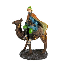 Cargar imagen en el visor de la galería, Set X3 Reyes Magos 20cm 19x14x7,5cm Melchor, Gaspar y Baltasar Para Decoracion Navidad Figuras Pesebre Belén
