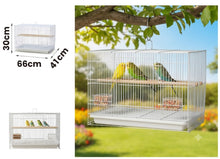 Cargar imagen en el visor de la galería, Jaula para Pájaros con Bandeja Extraíble y Percha de Madera – 3 Tamaños Disponibles
