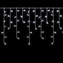 Cargar imagen en el visor de la galería, Cortina de Luces LED de Navidad 100 LED – 2.5 m, 20 Tiras, 8 +5 Funciones interior y exterior
