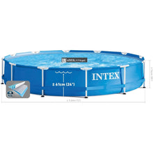 Cargar imagen en el visor de la galería, Piscina desmontable Familiar Metal Frame Intex ø366 x 76 cm 6503 L
