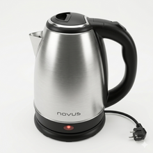 Cargar imagen en el visor de la galería, Hervidor Eléctrico de Acero Inoxidable Novus 1.8L - 1500W con Apagado Automático y Base 360°
