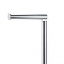 Cargar imagen en el visor de la galería, Soporte Portarrollos de Baño de Pie 2 en 1 - Portarrollos con Brazo Abatible 90º - Acero Inoxidable Anti-óxido - Diseño Moderno para Aseo - 72x15 cm - Plata Brillante
