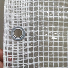 Cargar imagen en el visor de la galería, Lona Transparente Impermeable Reforzada PE 150 g/m² – Toldo Protector Resistente para Exterior, Blanco
