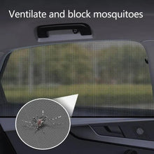 Cargar imagen en el visor de la galería, Set de 2 Mosquiteras para Ventanas Traseras de Coche | Parasol Universal Nylon Negro | 2 Tamaños
