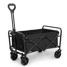 Cargar imagen en el visor de la galería, Carrito Plegable de Camping 60/80KG con 4 Ruedas Todo Terreno, Asa Ajustable, Carro de Almacenamiento Portátil para Playa, Picnic, Pesca y Jardín
