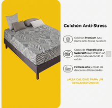 Cargar imagen en el visor de la galería, Colchón con Núcleo de Muelles Ensacados y Capa Viscoelástica Premium: Adaptabilidad Perfecta, Independencia de Lechos y Máxima Frescura Garantizada - Maxia market

