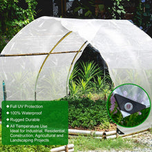 Cargar imagen en el visor de la galería, Lona Transparente Impermeable Reforzada PE 150 g/m² – Toldo Protector Resistente para Exterior, Blanco
