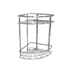 Cargar imagen en el visor de la galería, Estantería de Baño de Hierro Cromado – Almacenaje de Pared para Gel, Champú y Accesorios
