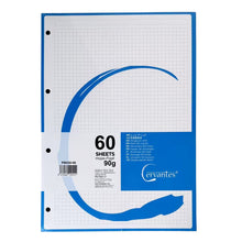 Cargar imagen en el visor de la galería, PACK 3 Recambio de Hojas A4 – 180 Hojas, 90 g/m², Cuadrícula 5 mm, 4 Taladros
