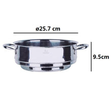 Cargar imagen en el visor de la galería, Vaporera de Acero Inoxidable Apto Para Cacerolas 20-22-24 cm - Santa Clara
