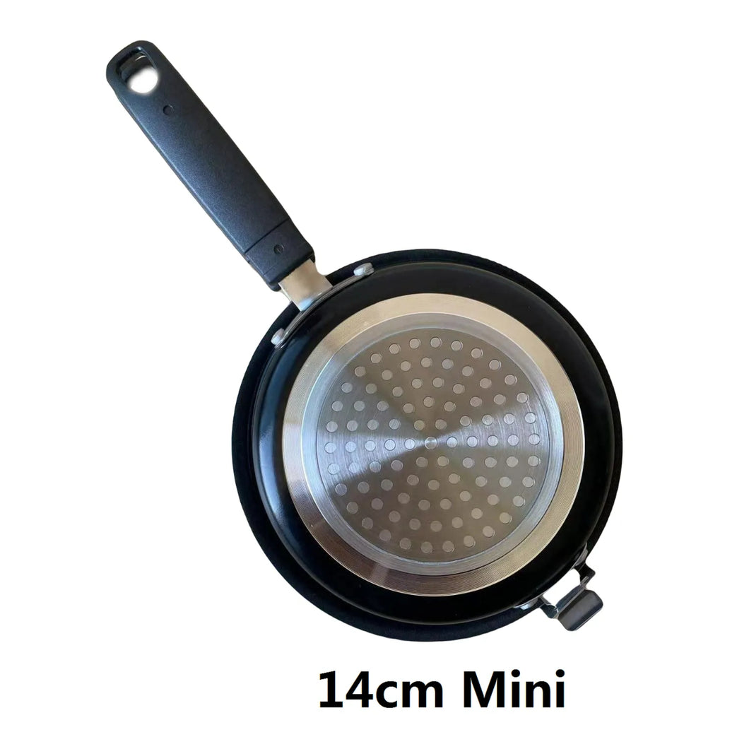 Sartén Giratortilla doble para Tortillas, induccion, tortilla de GAS VITRO, 14, 20, 24 cm giratortillas sarten
