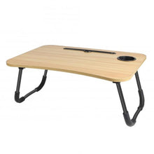 Cargar imagen en el visor de la galería, Mesita Multiuso Plegable de Madera – Escritorio Portátil para Cama o Sofá con Patas Plegables
