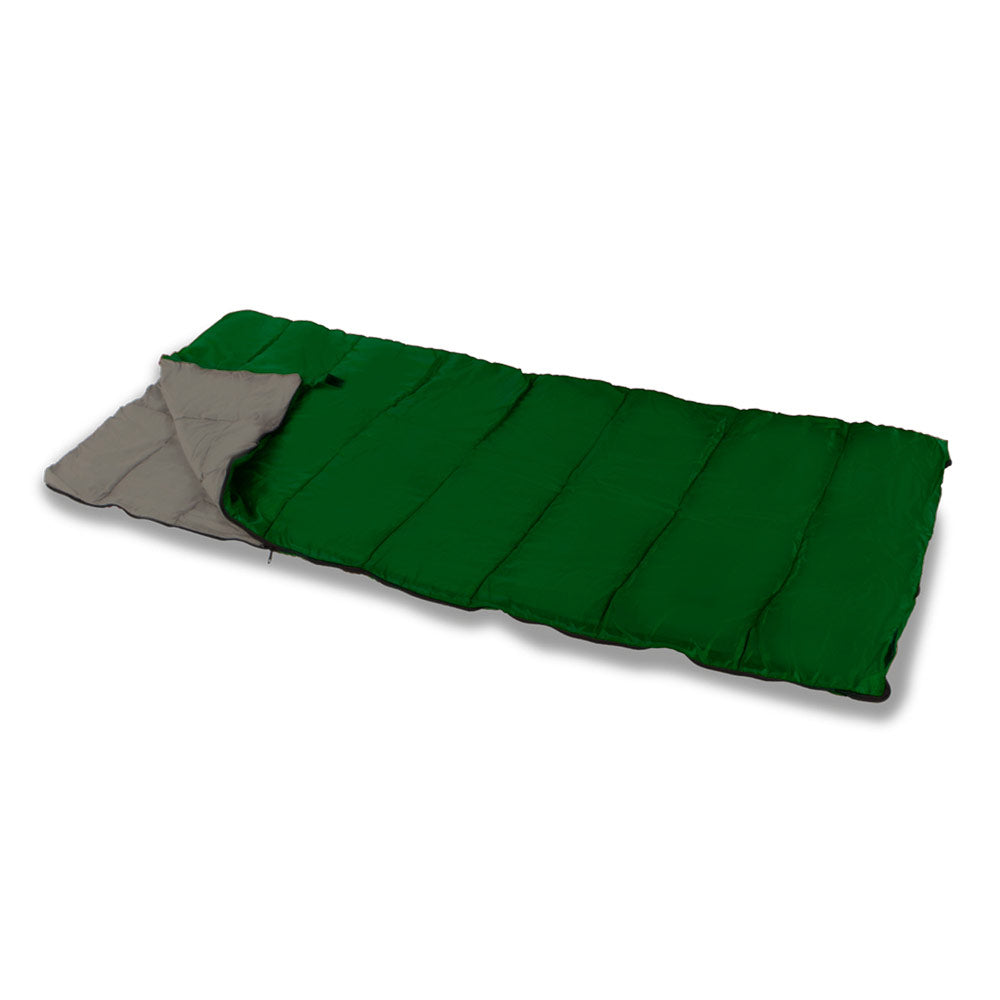 Saco de Dormir Aktive Sport con Cremallera 180x75 Cm -1200GSM 0°-15°C para Camping y Senderismo