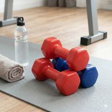 Cargar imagen en el visor de la galería, Mancuernas de Fitness 2 Piezas 1 kg a 6 kg para Entrenamiento en Casa Gimnasio Pilates Ergonómicas y Duraderas en Rojo o Azul Color Aleatorio 4 kg, 6 kg. Color se envía al azar
