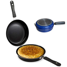 Cargar imagen en el visor de la galería, Sartén Giratortilla doble para Tortillas, induccion, tortilla de GAS VITRO, 14, 20, 24 cm giratortillas sarten
