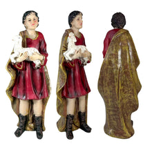 Cargar imagen en el visor de la galería, Set de Belén Nacimiento de Navidad en Resina – 9 Piezas, Misterio Tradiciona – Portal de Belén con Reyes Magos, Sagrada Familia, Pastor y Animales – Multicolor
