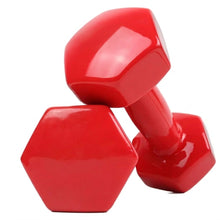 Cargar imagen en el visor de la galería, Mancuernas de Fitness 2 Piezas 1 kg a 6 kg para Entrenamiento en Casa Gimnasio Pilates Ergonómicas y Duraderas en Rojo o Azul Color Aleatorio 4 kg, 6 kg. Color se envía al azar
