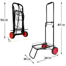 Cargar imagen en el visor de la galería, Carro multiusos portamaletas de viaje para playa plegable, 87x30x34 cm, para transportar
