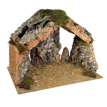 Cargar imagen en el visor de la galería, Cueva de Corcho Navideño Para Decoracion Navidad de Belén Nacemiento
