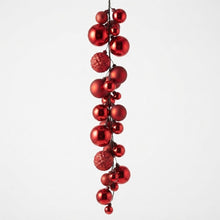 Cargar imagen en el visor de la galería, Guirnalda Bolas Navideñas 1.2 m (44 bolas) - 1.8 m (54 bolas) para coronas, árboles y decoración de repisas
