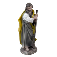 Cargar imagen en el visor de la galería, Nacimiento Belén 10 Figuras 20 cm en Resina – Portal de Belén con Reyes Magos, Pastores, María, José, Niño Jesús, Vaca y Burro – Multicolor
