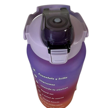 Cargar imagen en el visor de la galería, Botella Adara de Plástico 2L para Bebidas Refresco Agua, Botella de Agua Con Pajita Para deporte Gemensio,  Botellas de agua para hacer ejercicio
