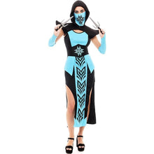 Cargar imagen en el visor de la galería, Disfraz Ninja Kombat Mujer Adulto para Carnaval Fiesta Teatro
