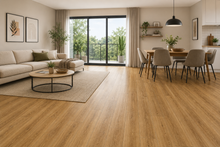 Cargar imagen en el visor de la galería, Suelo PVC Adhesivo Imitación Madera Bari Parquet Natural 0,9 mm | Impermeable, Autoadhesivo, Fácil Instalación para Cocina, Baño y Salón
