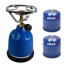 Cargar imagen en el visor de la galería, Hornillo camping Cartuchos butano 190 g portátil exterior, Quemador a Gas + gas C-200 GBS
