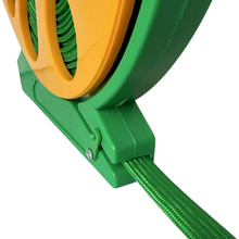 Cargar imagen en el visor de la galería, Manguera de Riesgo de Jardín con Soporte y Pistola Rociadora de 7 Funciones, Conectores de 1/2 y 3/4 Pulgadas, Manguera de Riego con Carrete Resistente Ligero y Potatíl 15 m
