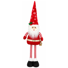 Cargar imagen en el visor de la galería, Figura Papá Noel Decorativa 70-90 cm – Santa Claus de Tela con Patas Largas, Decoración Navideña para Hogar, modelo al azar
