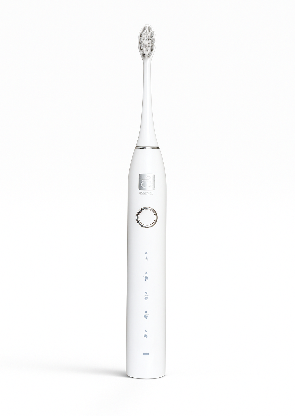 Cepillo Dental Eléctrico Sónico Recargable con 4 cabezales, Cable USB Tipo C y 1 estuche de viaje Blanco