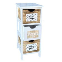 Cargar imagen en el visor de la galería, Mueble Sinfonier Cajonera Cómoda de Madera Vintage y Blanco para Habitación Decoracion a la Casa
