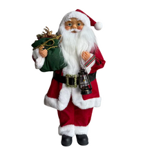 Cargar imagen en el visor de la galería, Figura Papa Noel Santa Clau de Pie con Regalo a la Mano Para Decoración de Navidad
