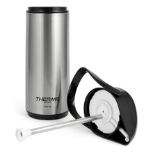 Cargar imagen en el visor de la galería, Termo con Dispensador Asa Exterior Acero Inoxidable interior de Vidrio Apto Para Bebidas calientes y Frias 1 L - THERMOSPORT
