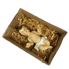 Cargar imagen en el visor de la galería, Niño Jesus En pajas Resina Para Belén Nacimeinto Pesebre Figura de Decoracion Navidad14cm 14x8x5cm
