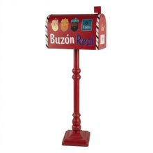 Cargar imagen en el visor de la galería, Buzón Real de Metal para Reyes Magos - Carta 6 de Enero, Decoración Navideña Infantil con Ilustración de Melchor, Gaspar y Baltasar
