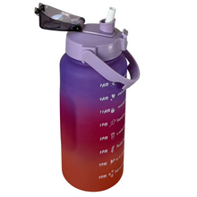 Cargar imagen en el visor de la galería, Botella Adara de Plástico 2L para Bebidas Refresco Agua, Botella de Agua Con Pajita Para deporte Gemensio,  Botellas de agua para hacer ejercicio
