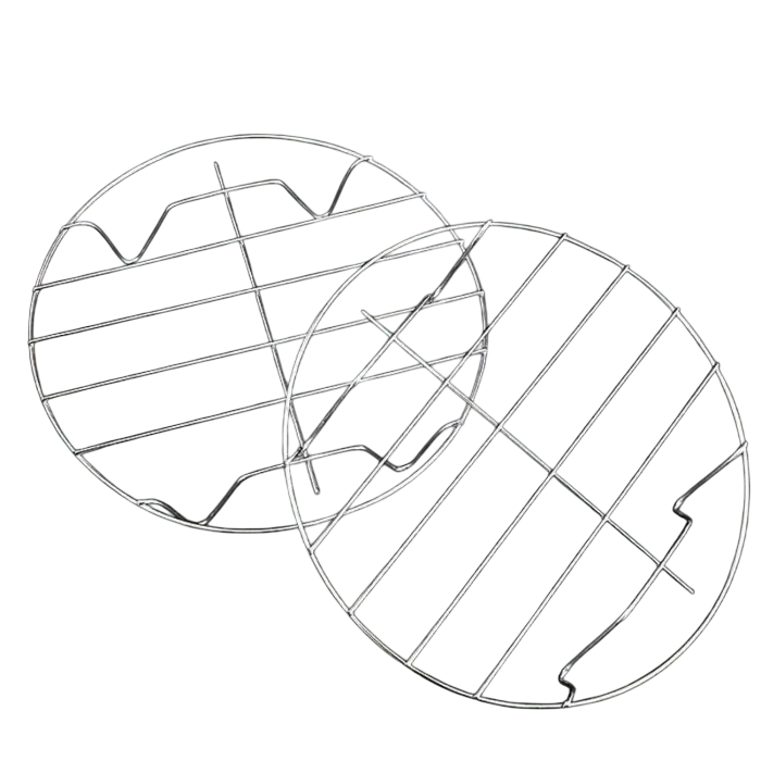Set 2 Rejilla Redonda para Freidora de Aire Quttin ø 17.5 x2.5cm