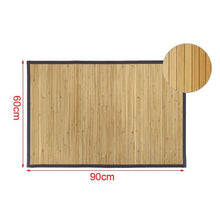 Cargar imagen en el visor de la galería, Alfombra De Bambú Antideslizante y Resistente Decoración del Hogar - Ideal para Salón, Comedor o Recibidor - Color Natural
